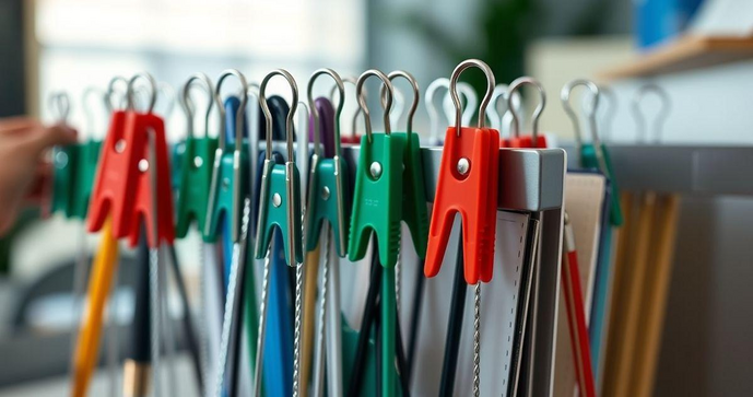 Presilha prendedor jacar&eacute; para organiza&ccedil;&atilde;o e praticidade